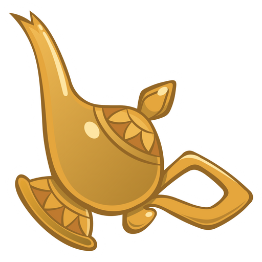 here is a Aladdin Genie Lamp Sticker from the Disney Cartoons collection for sticker mania
