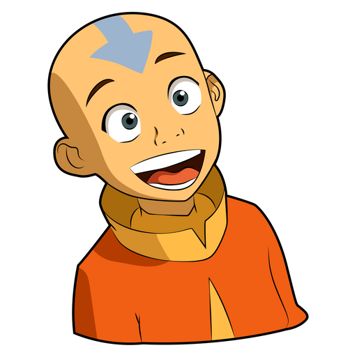 here is a Avatar The Last Airbender Aang Sticker from the Cartoons collection for sticker mania