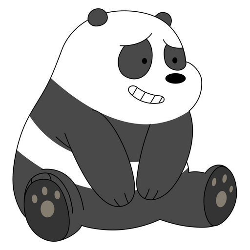 here is a We Bare Bears Silly Panda Sticker from the We Bare Bears collection for sticker mania
