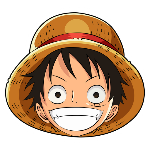 here is a One Piece Monkey D Sticker from the Anime collection for sticker mania