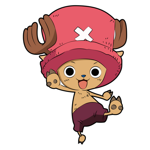 here is a One Piece Tony Chopper Sticker from the One Piece collection for sticker mania