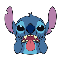 Stitch Making Faces Sticker - Sticker Mania