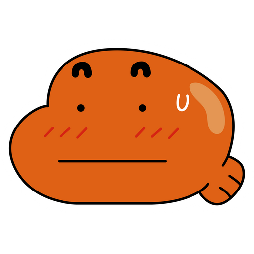 here is a Gumball Darwin Watterson Sweating Sticker from the Cartoons collection for sticker mania