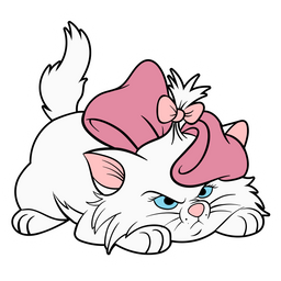 The Aristocats Marie Getting Ready to Pounce Sticker - Sticker Mania