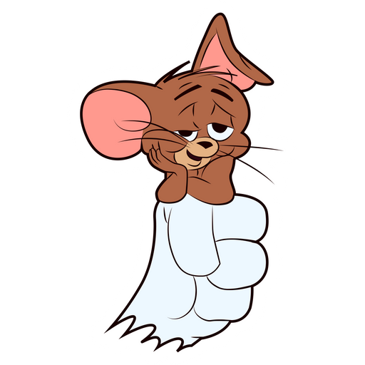 here is a Tom and Jerry Charmed Jerry Sticker from the Tom and Jerry collection for sticker mania
