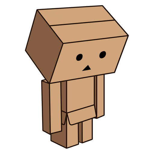 here is a Yotsuba Sad Danbo Sticker from the Cartoons collection for sticker mania