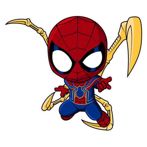 Marvel Chibi Spider-Man Sticker - Sticker Mania