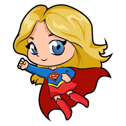 here is a DC Chibi Supergirl Sticker from the Chibi Marvel & DC comics collection for sticker mania