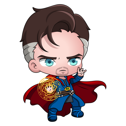 here is a Marvel Chibi Doctor Strange Sticker from the Chibi Marvel & DC comics collection for sticker mania