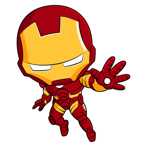 here is a Marvel Chibi Iron Man Sticker from the Chibi Marvel & DC comics collection for sticker mania
