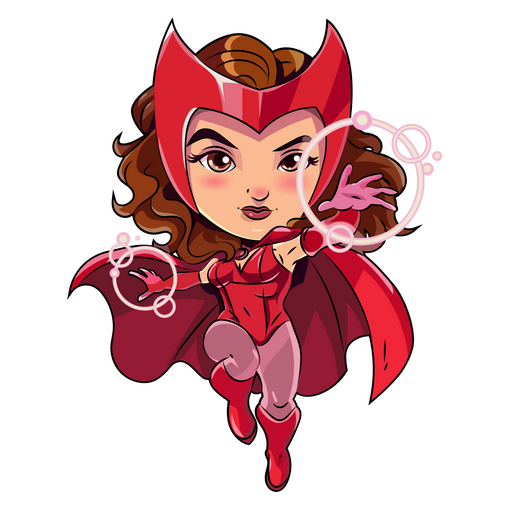 Marvel Chibi Scarlet Witch Sticker