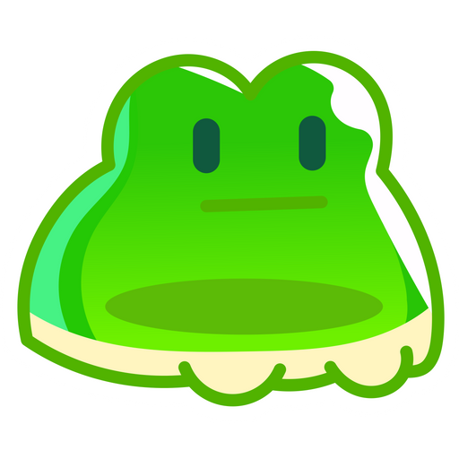 here is a Cookie Run Jelly Frog Sticker from the Cookie Run collection for sticker mania