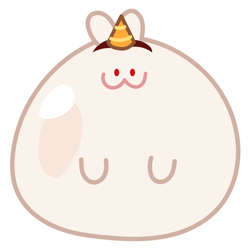 here is a Cookie Run Moon Rabbit Cookie Unicorn Sticker from the Cookie Run collection for sticker mania