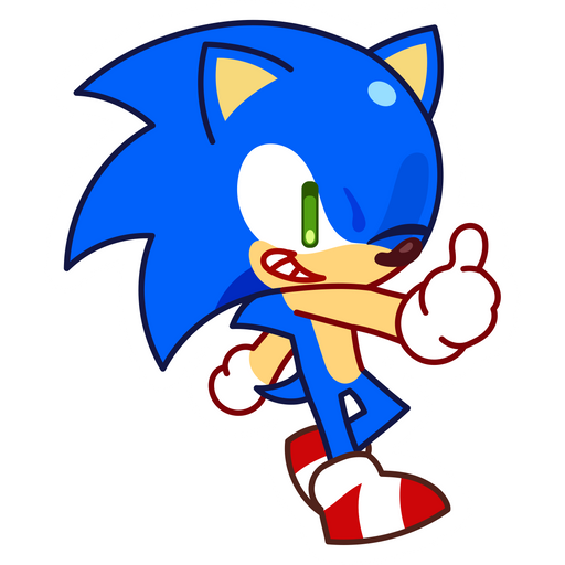 here is a Cookie Run Sonic Cookie Sticker from the Cookie Run collection for sticker mania