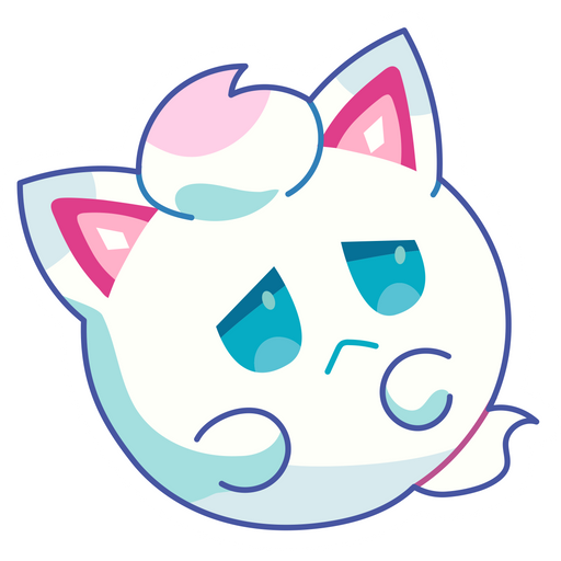 here is a Cookie Run Yogurt Cat Sticker from the Cookie Run collection for sticker mania