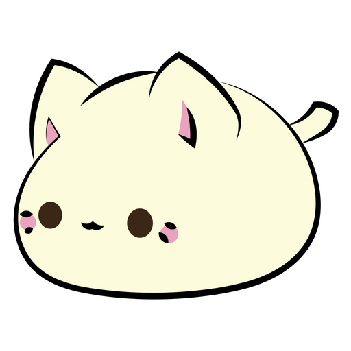 Cute Cat Bun Sticker