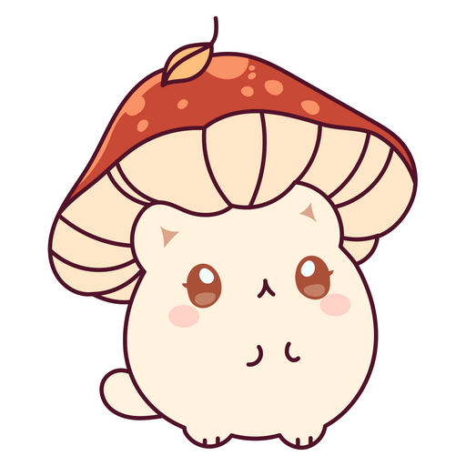 here is a Cat Mushroom Sticker from the Cute Cats collection for sticker mania