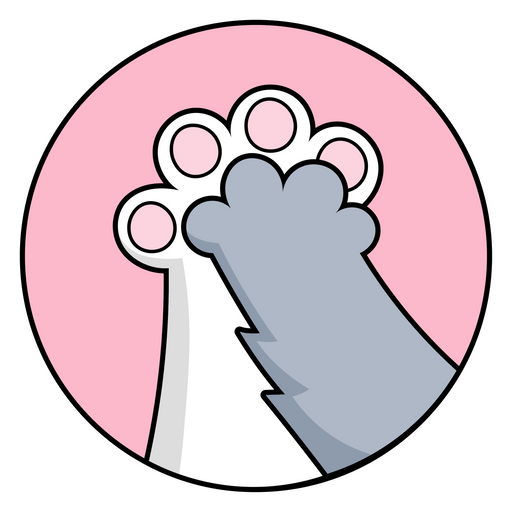 here is a Cats High Five Sticker from the Cute Cats collection for sticker mania