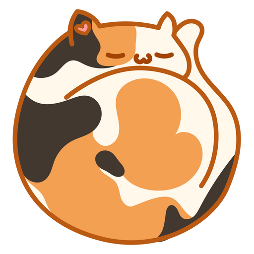 here is a Cute Sleeping Cat Sticker from the Cute Cats collection for sticker mania