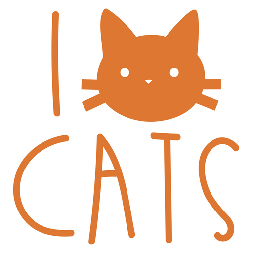 here is a I Love Cats Sticker from the Cute Cats collection for sticker mania