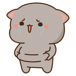 Mochi Peach Cat Gained Weight Sticker - Sticker Mania