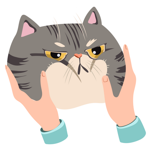 here is a Offended Cat Sticker from the Cute Cats collection for sticker mania