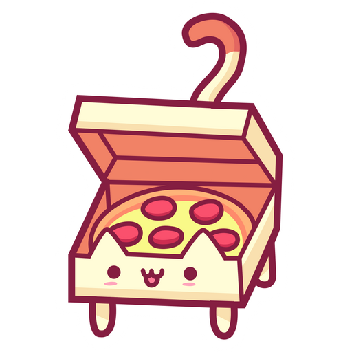 here is a Pizza Cat Sticker from the Cute Cats collection for sticker mania
