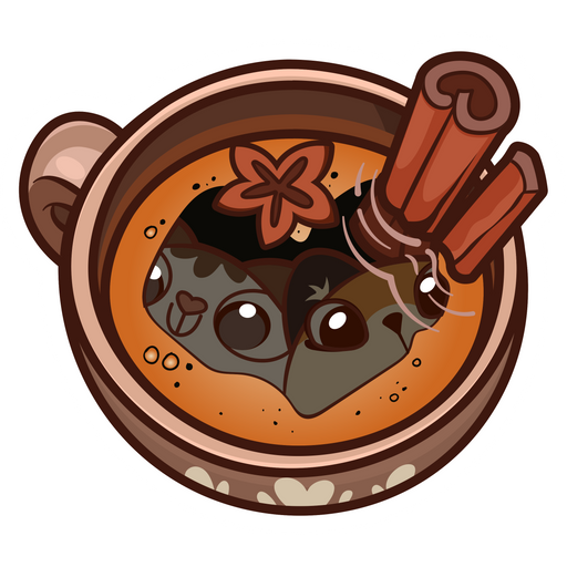 here is a Coffee and Cute Cats Sticker from the Cute Cats collection for sticker mania