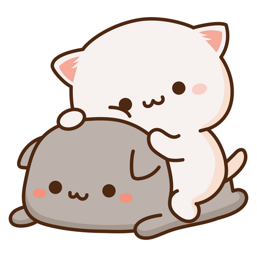 Cute Mochi Mochi Friends Cats Sticker