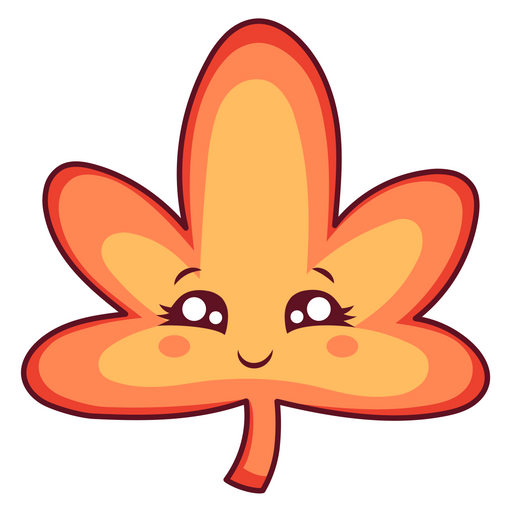 here is a Cute Autumn Leaf Sticker from the Cute collection for sticker mania