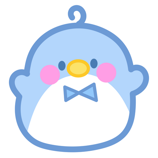 Cute Blue Penguin Sticker