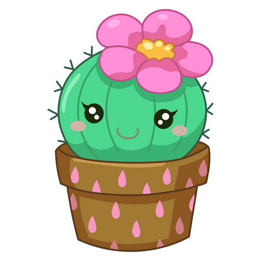 here is a Cute Cactus Sticker from the Cute collection for sticker mania