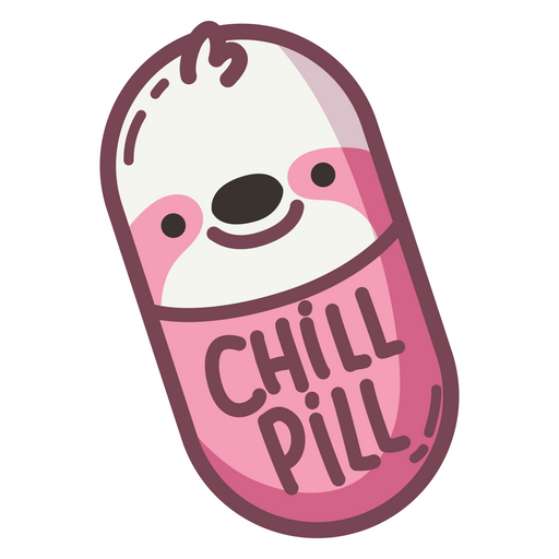 Cute Chill Pill Sloth Sticker