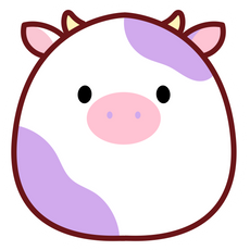 Cute Cow Egg Sticker