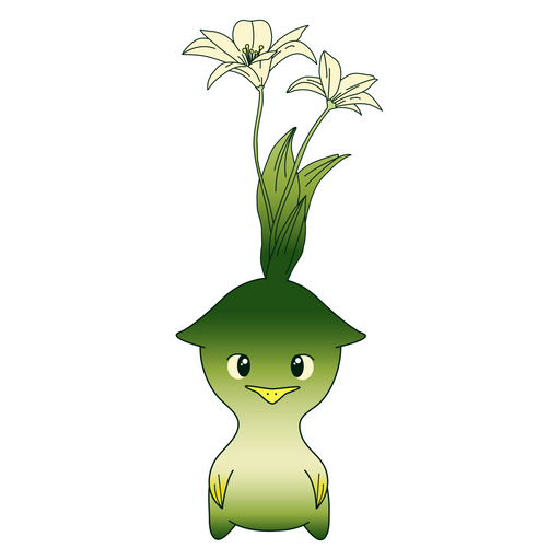 Cute Green Forest Creature Sticker