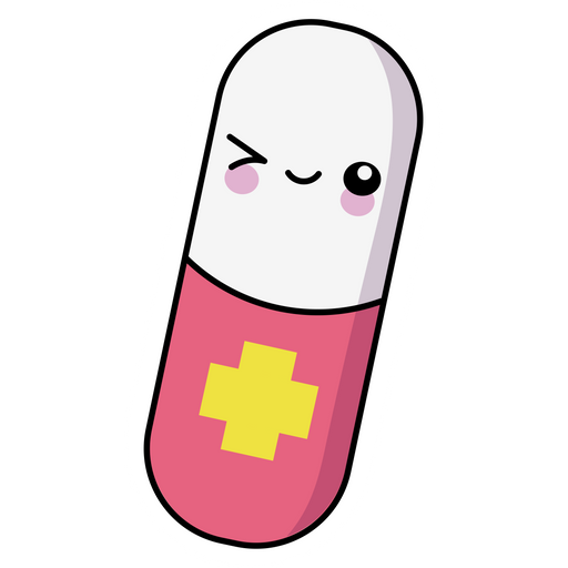 here is a Cute Medicine Pill Winks Sticker from the Cute collection for sticker mania