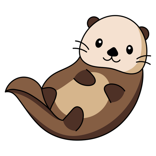 here is a Cute Otter Sticker from the Cute collection for sticker mania