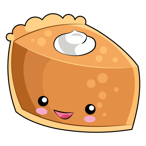 here is a Cute Piece of Pumpkin Pie Sticker from the Cute collection for sticker mania