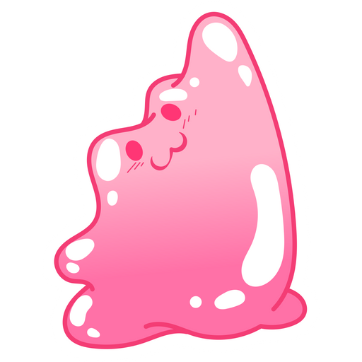 here is a Cute Pink Slime Sticker from the Cute collection for sticker mania