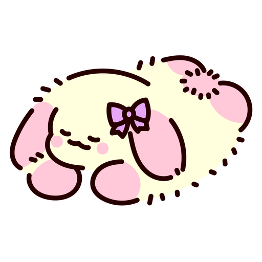 Cute Rabbit on Vacation Sticker