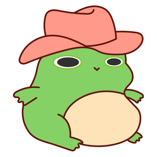 here is a Frog Sombrero Sticker from the Cute collection for sticker mania