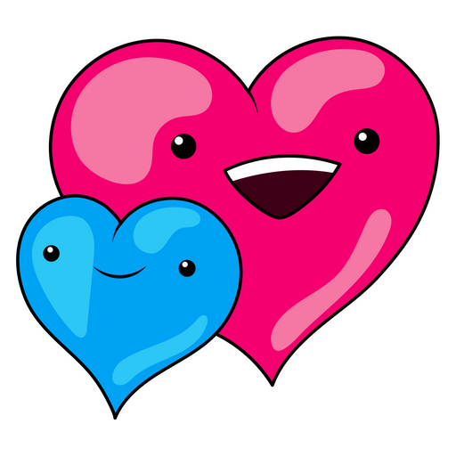 here is a Happy Hearts Sticker from the Cute collection for sticker mania