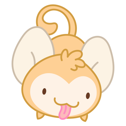here is a Monkey Shows Tongue Sticker from the Cute collection for sticker mania