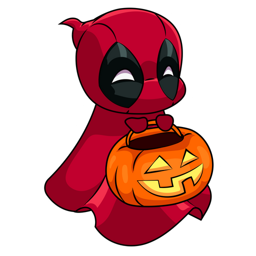 Cute Ghost Deadpool Sticker