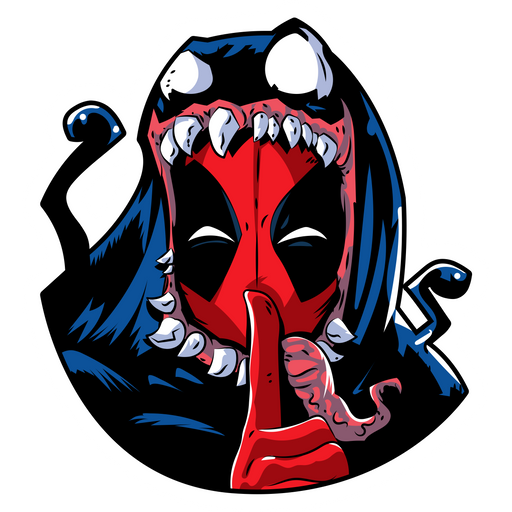 here is a Deadpool Venom Sticker from the Deadpool collection for sticker mania