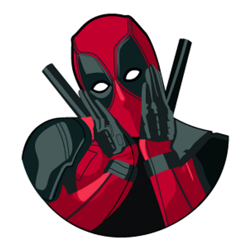 here is a Deadpool Shy from the Deadpool collection for sticker mania
