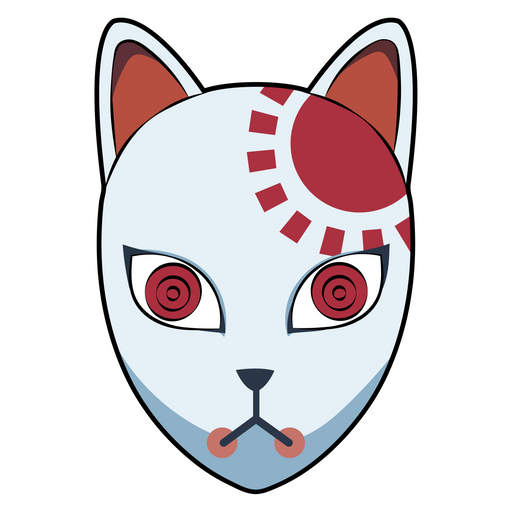 here is a Demon Slayer Tanjiro Kamado Mask Sticker from the Demon Slayer: Kimetsu no Yaiba collection for sticker mania