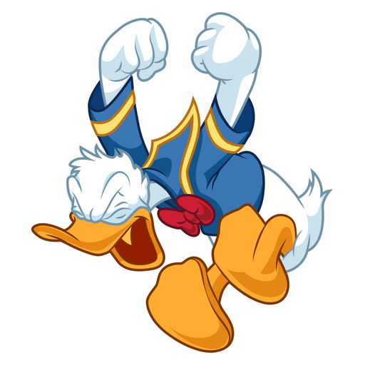 here is a Angry Donald Duck Sticker from the Disney Cartoons collection for sticker mania