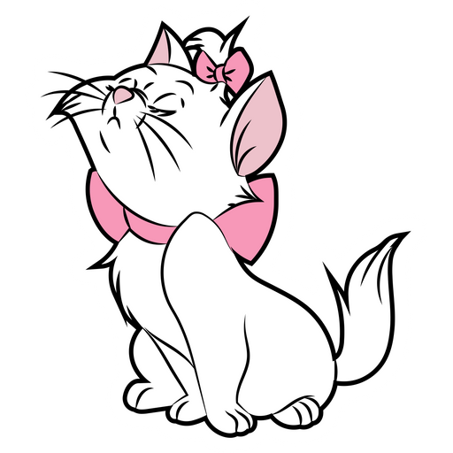 here is a Aristocats Marie Offended Sticker from the Disney Cartoons collection for sticker mania