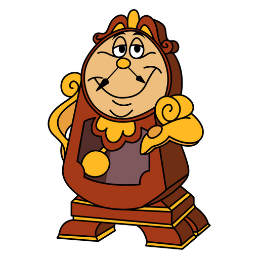 Beauty and the Beast Cogsworth Sticker
